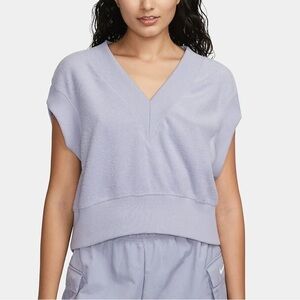 NWT Nike Sportswear Collection Reverse French Terry Vest Purple